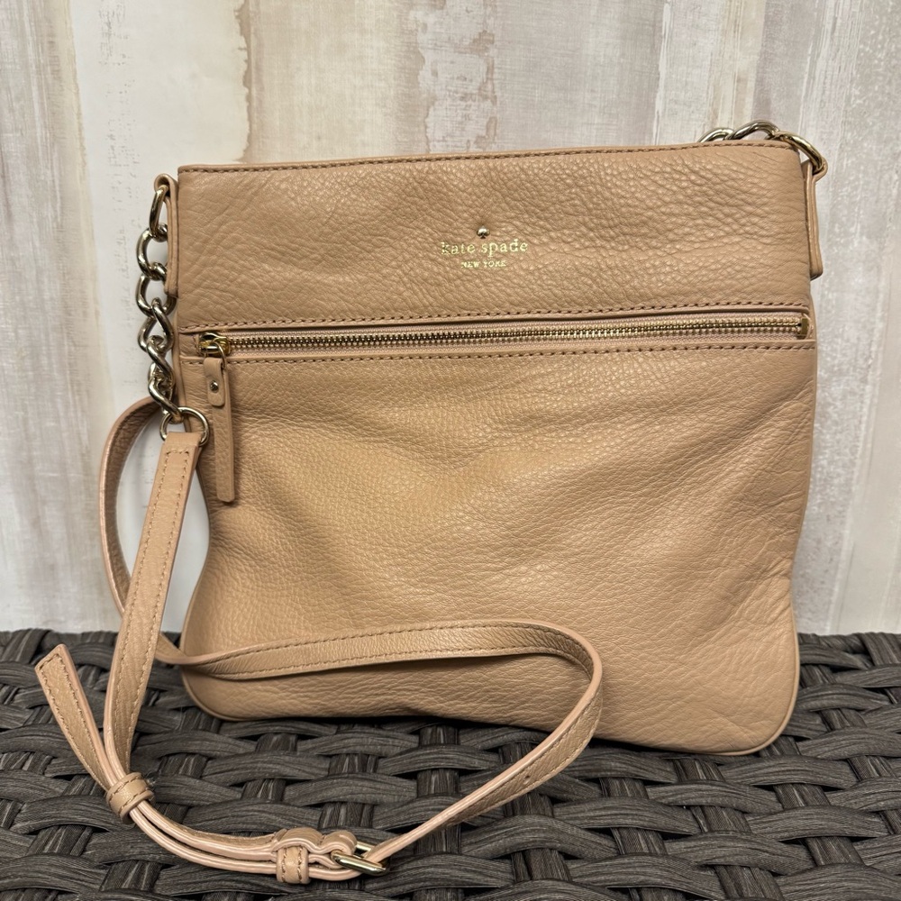 Kate Spade Tan Crossbody Bag with Adjustable Strap